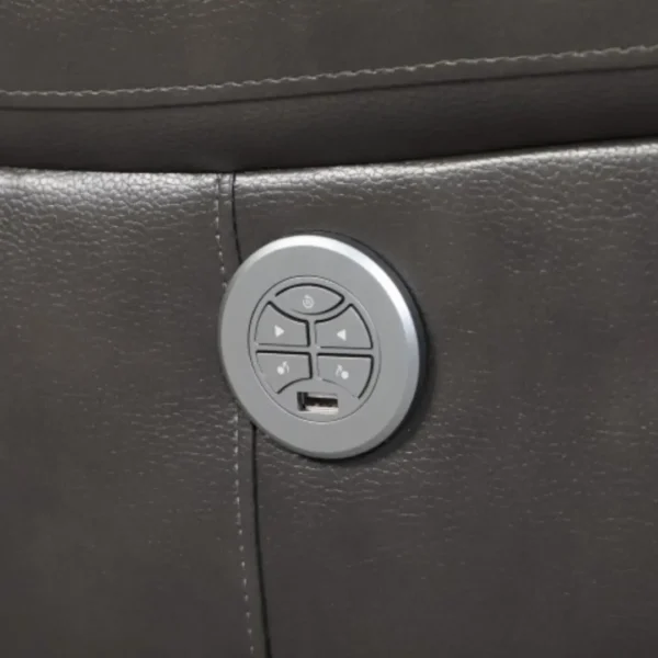 9442 Gray Power Reclining Sofa By GU Furniture - Image 3