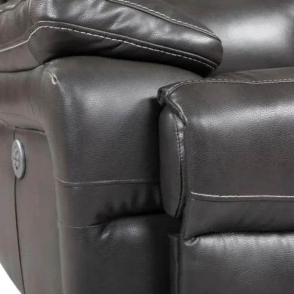 9442 Gray Power Reclining Sofa By GU Furniture - Image 4