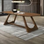 Hoyte Dining Table in Walnut Finish