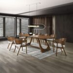 Hoyte Dining Table in Walnut Finish DN03485 By ACME - Image 3