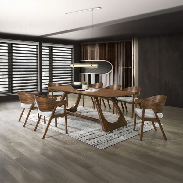 Hoyte Dining Table in Walnut Finish DN03485 By ACME - Image 3