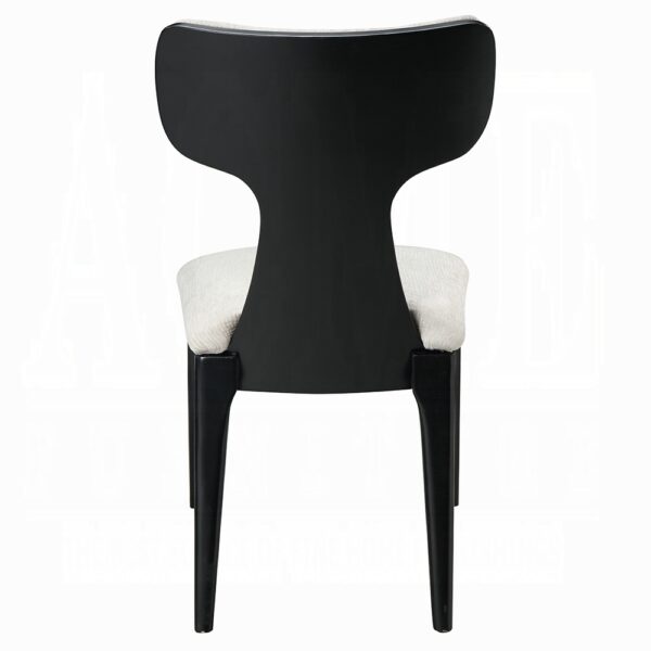 Marioly Side Chair with White Chenille Set of 2 By ACME - Image 2
