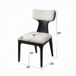 Marioly Side Chair with White Chenille Set of 2 By ACME - Image 4