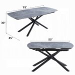 Hester Dining Table with Ceramic Top DN03685 By ACME - Image 4