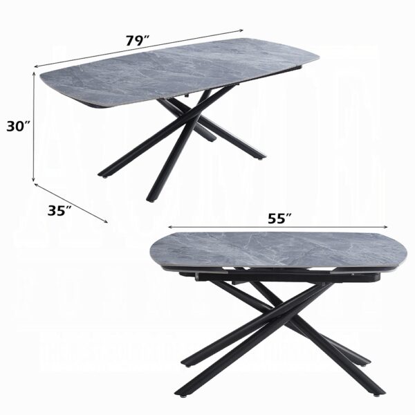 Hester Dining Table with Ceramic Top DN03685 By ACME - Image 4