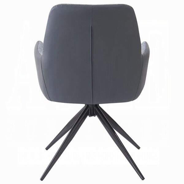 Hester Arm Chair in Gray Fabric Set of 2 By ACME - Image 3