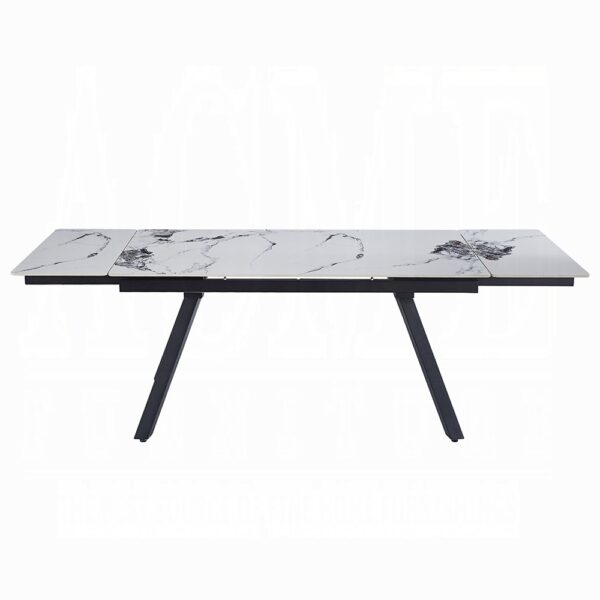 Damita Rectangular Dining Table with Ceramic Top DN03735 By ACME - Image 2