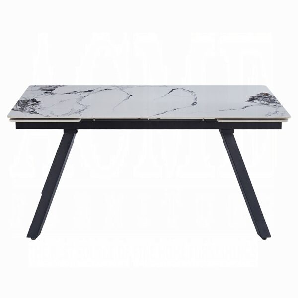 Damita Rectangular Dining Table with Ceramic Top DN03735 By ACME - Image 3