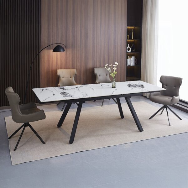 Damita Rectangular Dining Table with Ceramic Top DN03735 By ACME - Image 6