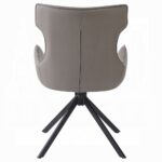 Damita Side Chair with Swivel in Camel Leather Set of 2 By ACME - Image 2