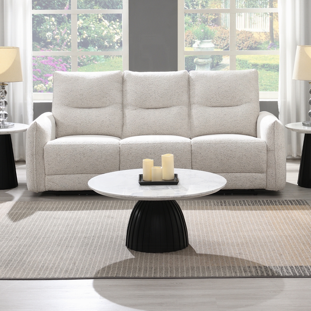 Lalisa Power Motion Sofa With Usb Port In Cream Chenille Lv04780 By Acme | Mobilia Cleopatra 3 Lalisa Power Motion Sofa with USB Port in Cream Chenille