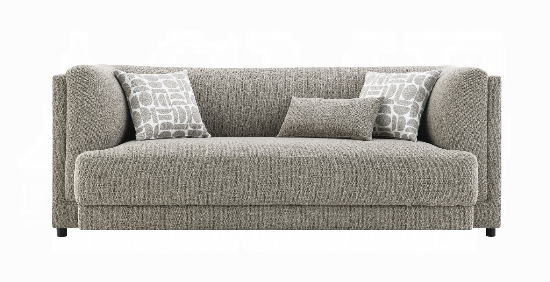 Glenda Sofa With 3 Pillows In Gray Chenille Lv05380 By Acme | Mobilia Cleopatra 3 Glenda Sofa with 3 Pillows in Gray Chenille