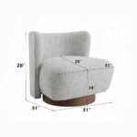 Lisa Accent Chair in Gray Tweed AC03803 By ACME - Image 4