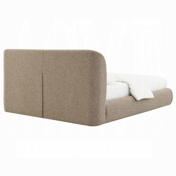 Erica Modern Bed in Dark Beige Tweed By ACME - Image 3