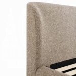 Erica Modern Bed in Dark Beige Tweed By ACME - Image 4