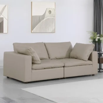 1100 DivanItalia Top Grain Italian Leather Loveseat By GU Furniture