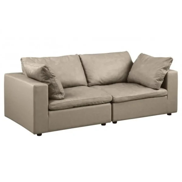 1100 DivanItalia Top Grain Italian Leather Loveseat By GU Furniture - Image 2
