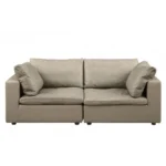 1100 DivanItalia Top Grain Italian Leather Loveseat By GU Furniture - Image 3