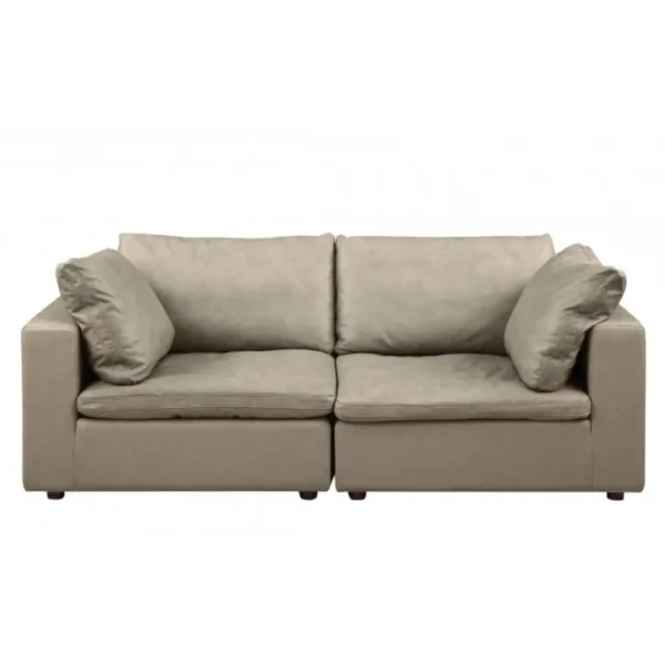 1100 DivanItalia Top Grain Italian Leather Loveseat By GU Furniture - Image 3
