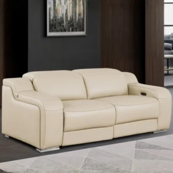 1116 DivanItalia Top Grain Italian Leather Loveseat By GU Furniture