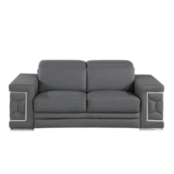 296 DivanItalia Top Grain Italian Leather Loveseat By GU Furniture