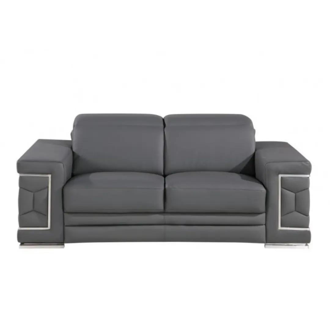 296 Divanitalia Top Grain Italian Leather Loveseat By Gu Furniture | Mobilia Cleopatra 3 296 DivanItalia Top Grain Italian Leather Loveseat By GU Furniture - Image 1