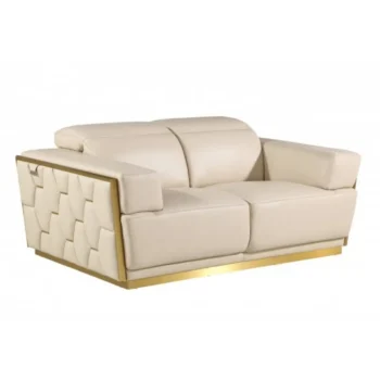 1111 DivanItalia Top Grain Italian Leather Loveseat By GU Furniture
