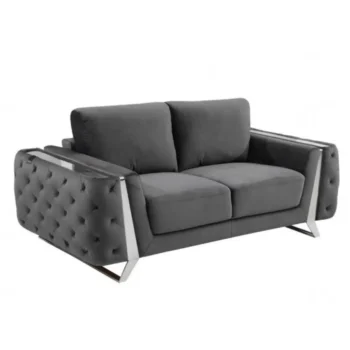 1051 Velvet Fabric DivanItalia Loveseat By GU Furniture
