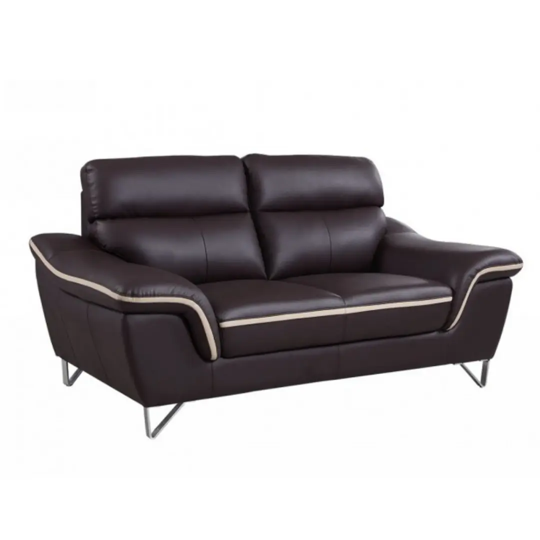 168 Loveseat Divanitalia Top Grain Italian Leather By Gu Furniture | Mobilia Cleopatra 3 168 Loveseat DivanItalia Top Grain Italian Leather by Gu Furniture - Image 1