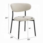 Jirina Side Chair in Beige Chenille Set of 2 By ACME - Image 4