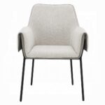 Jirina Arm Chair in Beige Chenille Set of 2 By ACME - Image 2