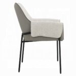 Jirina Arm Chair in Beige Chenille Set of 2 By ACME - Image 3