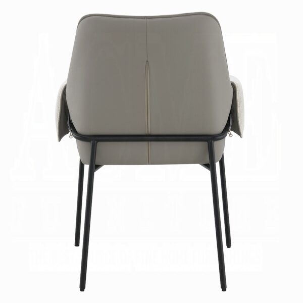 Jirina Arm Chair in Beige Chenille Set of 2 By ACME - Image 4