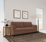 Selma Rust Woven Fabric Sofa by Coaster Furniture
