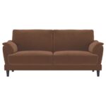 Selma Rust Woven Fabric Sofa by Coaster Furniture