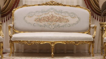 Handmade Pure Beige Sofa