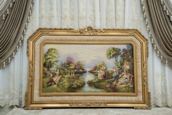 Handmade Gold Beige Opera Nature View Picture Frame |