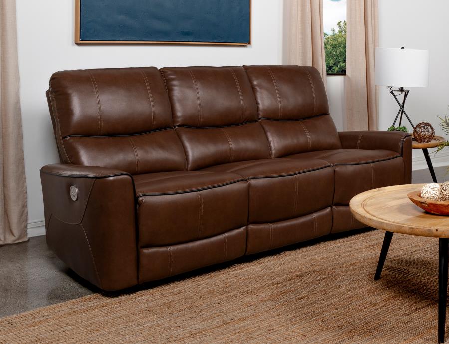 Greenfield Contemporary Power Reclining Sofa By Coaster Furniture | Mobilia Cleopatra 3 Greenfield Contemporary Power Reclining Sofa by Coaster furniture