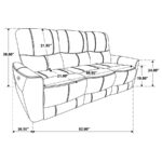 Greenfield Contemporary Power Reclining Sofa by Coaster furniture