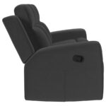 Brentwood Upholstered Motion Reclining Sofa Dark Charcoal by Coaster Furniture