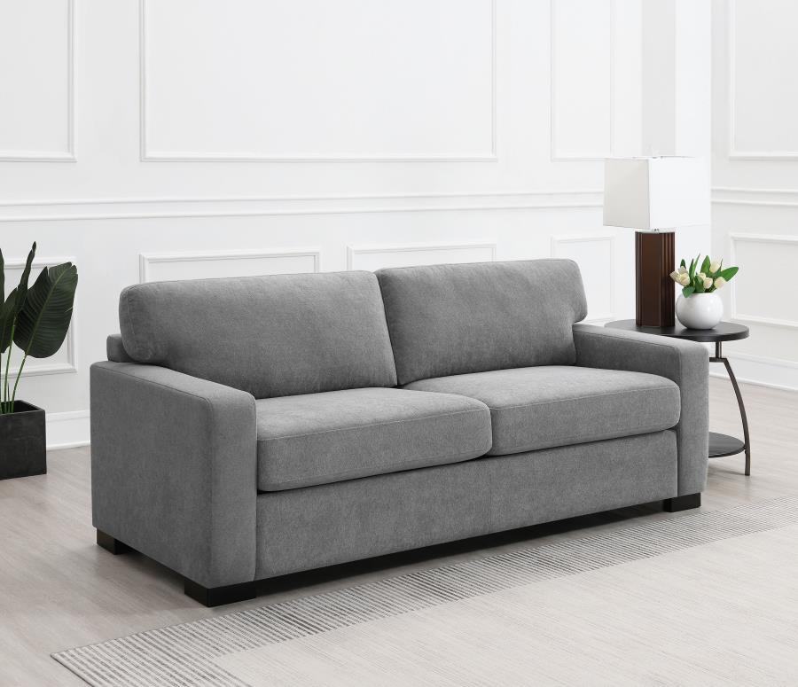 Simpson Contemporary Gray Sleeper Sofa By Coaster Furniture | Mobilia Cleopatra 3 Simpson Contemporary Gray Sleeper Sofa by Coaster Furniture