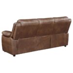 Ellington Upholstered Padded Arm Sofa Dark Brown by Coaster Furniture