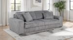 gray reclining sofa