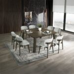 Mallin Dining Table in Walnut Finish DN03655 By ACME - Image 3