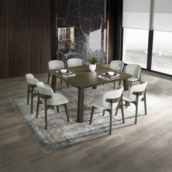 Mallin Dining Table in Walnut Finish DN03655 By ACME - Image 3