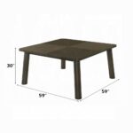 Mallin Dining Table in Walnut Finish DN03655 By ACME - Image 2
