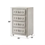 Reggie Chest in Beige Fabric Finish BD04506 By ACME - Image 2