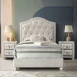 Reggie Nightstand in Beige Fabric Finish BD04503 By ACME - Image 4