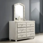 Reggie Dresser in Beige Fabric Finish BD04505 By ACME - Image 2