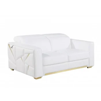 Contemporary Leather Loveseat